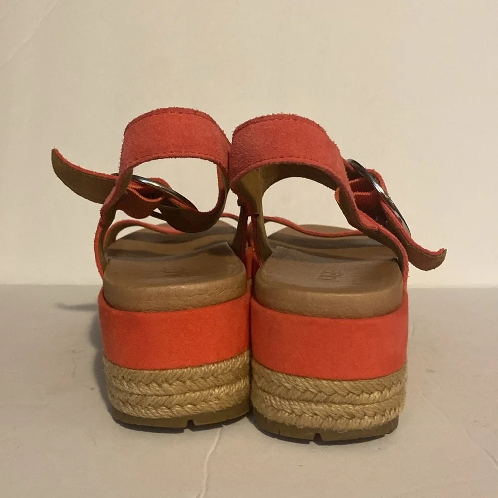 Ugg April Coral Platform Espadrille Shoes